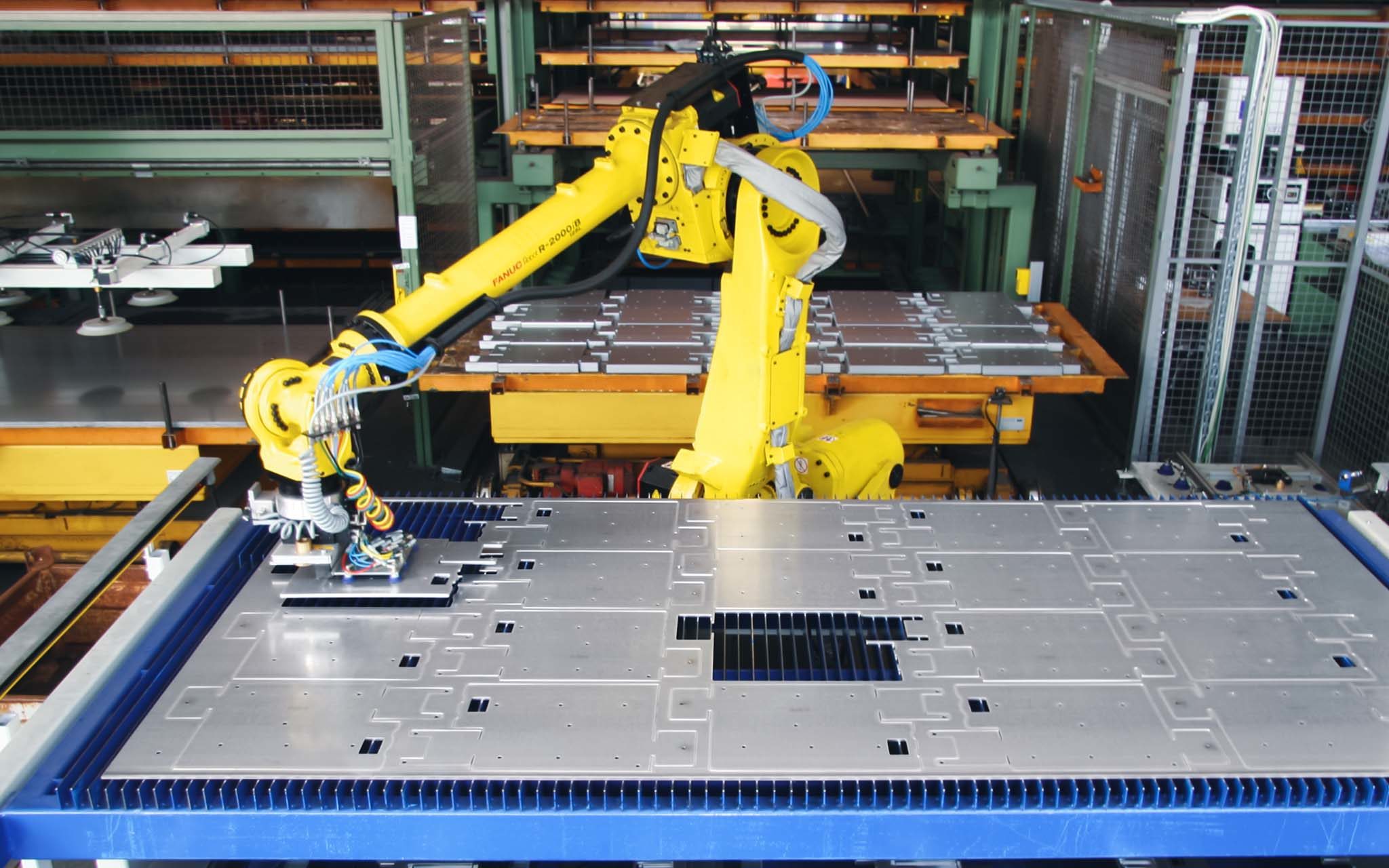 Chargement et déchargement laser