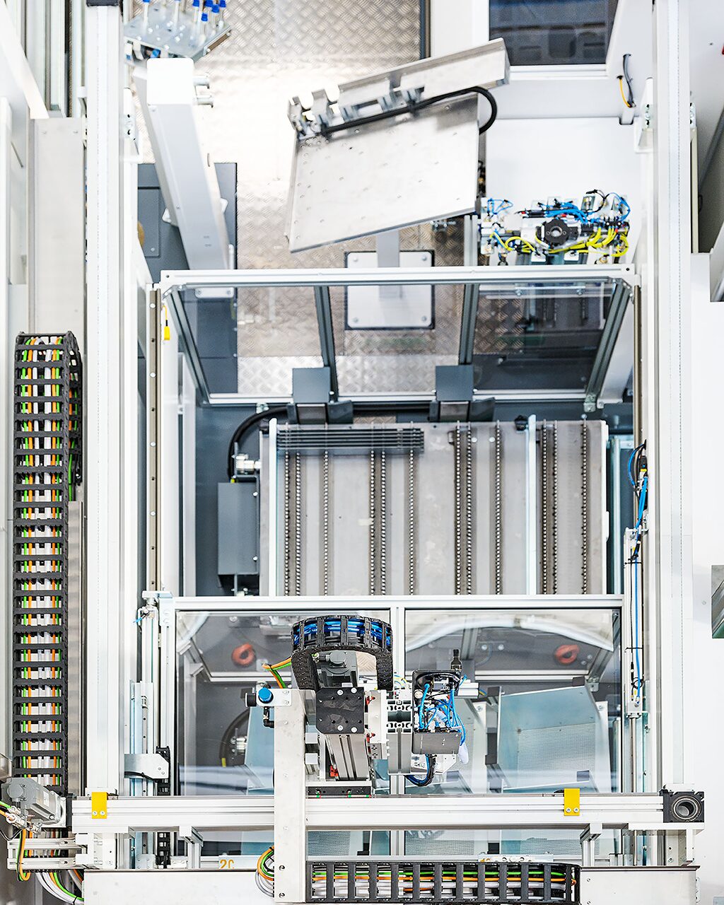 Starmatik HBS II Pro - cella robotizzata di piegatura - precaricatore vista dall'alto