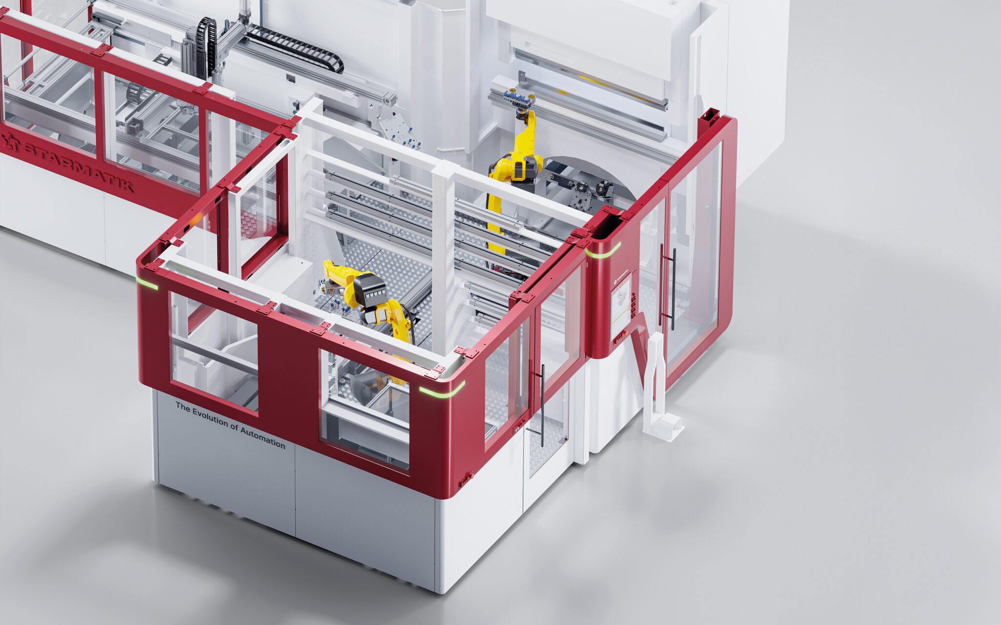 Starmatik HBS II Pro_Cube - cella robotizzata di piegatura e pallettizzazione - vista alta